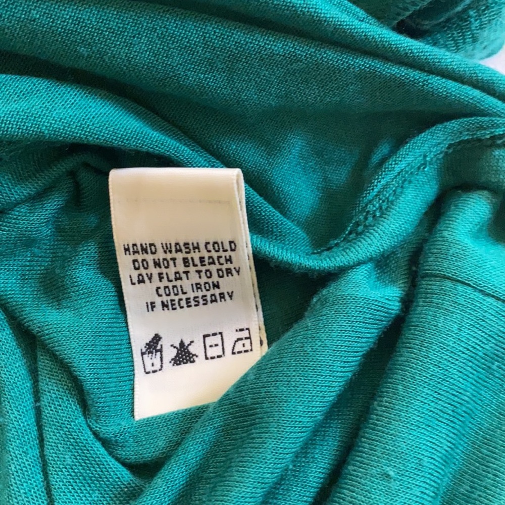Studio M Beautiful textures green fitted dress Med - Picture 7 of 7
